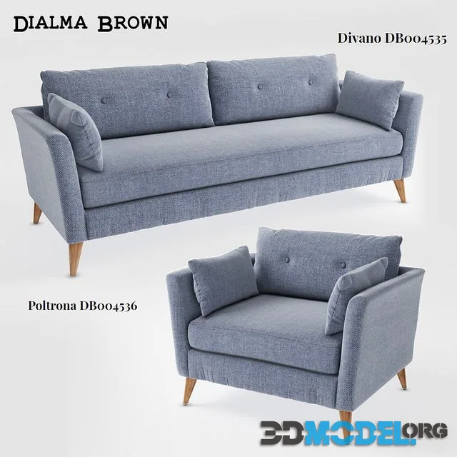 Dialma Brown Divano-db004535 Poltrona-db004536