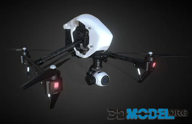 DJI Inspire1 PRO 3D Model (PBR)