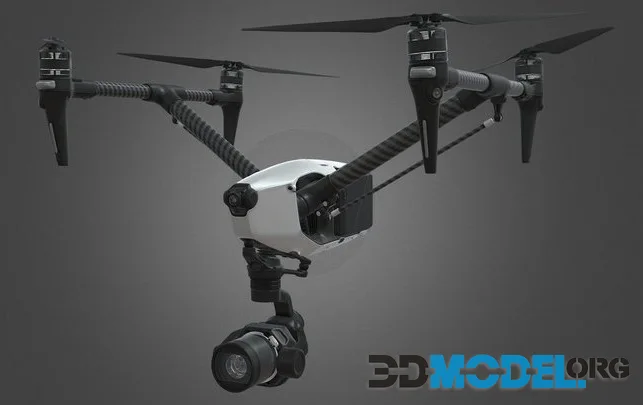 DJI Inspire 3 Drone (PBR)
