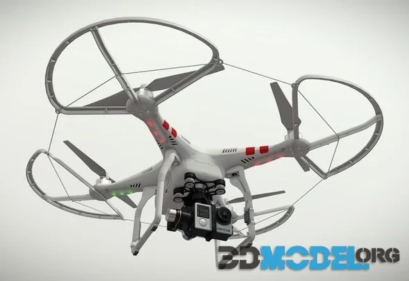 DJI Phantom 2 Quadcopter Prop Guard Gopro HERO4 (PBR)