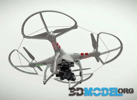 DJI Phantom 2 Quadcopter With Gimbal Gopro HERO4 (PBR)