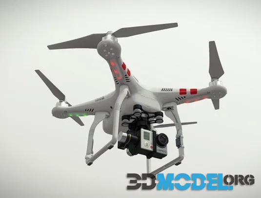 DJI Phantom 2 Quadcopter With Gopro HERO3 (PBR)
