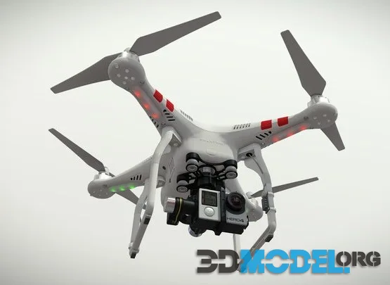 DJI Phantom 2 Quadcopter With Gopro HERO4 (PBR)