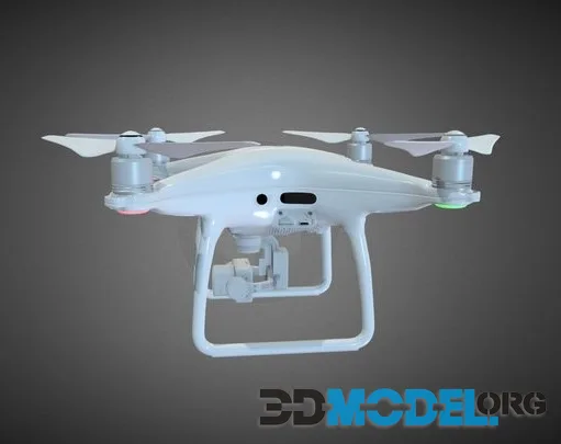 DJI Phantom 4 Pro 3D Model (PBR)