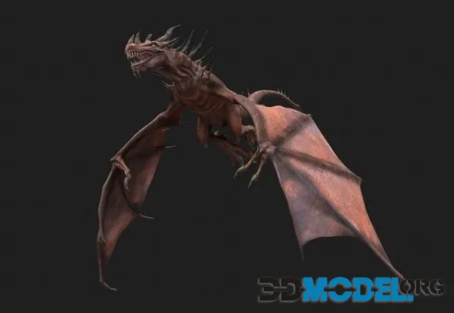 Dragon Low-poly (PBR)