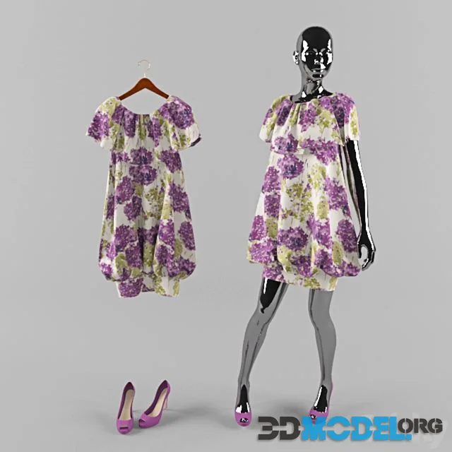 dress on a mannequin on a hanger
