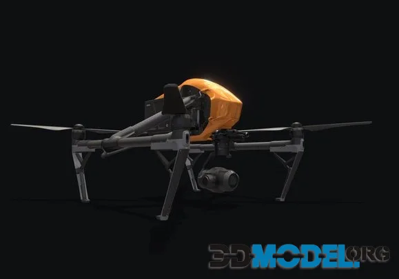 Drone DJI Inspire Pro 4K (Animated) (PBR)