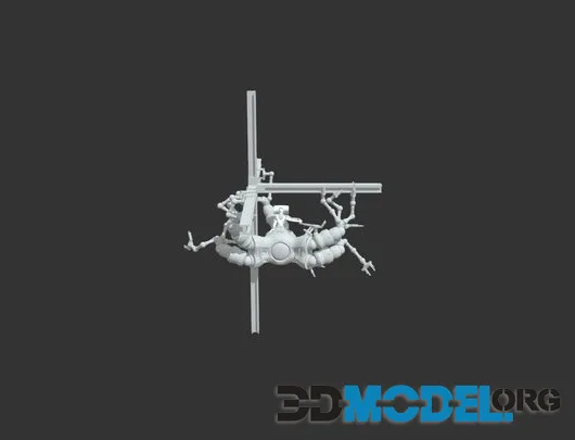 Drone Tech And Construction Drone Model (PBR)