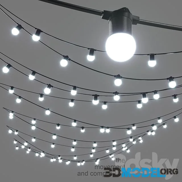 Editable Garland Belt Light Street
