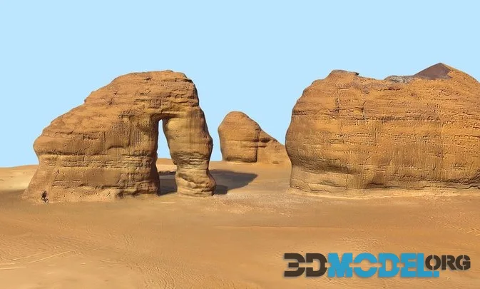 Elephant Rock Mountain, Saudi Arabia (PBR)