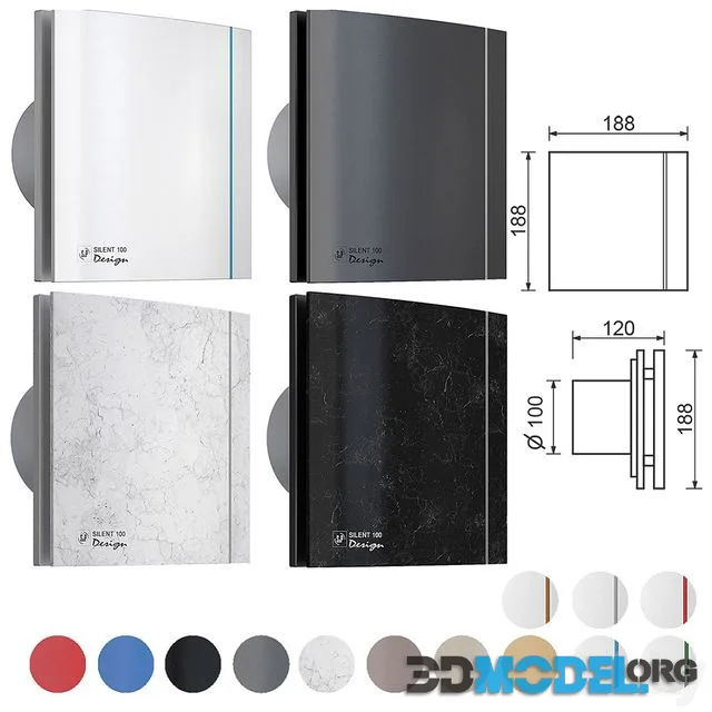 Exhaust fan Soler & Palau SILENT-100 CZ DESIGN, 100 mm
