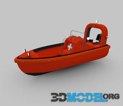 3D Model – Fast Rescue Boat (PBR)