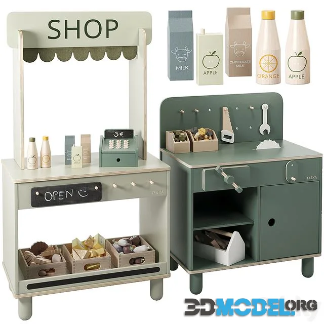 FLEXA The Shop & The Workbench Toy