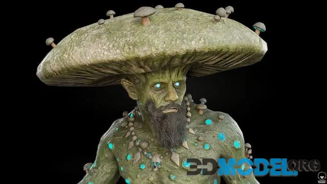 Fungal Monster Low-poly (PBR)