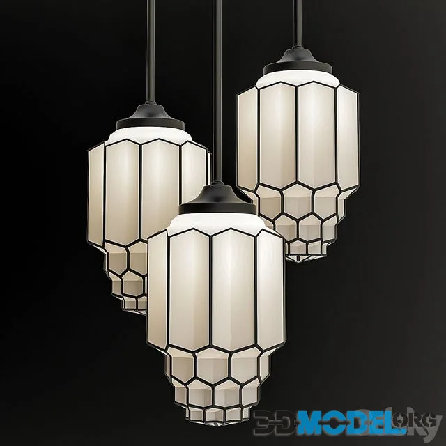 Globe pendant lamp