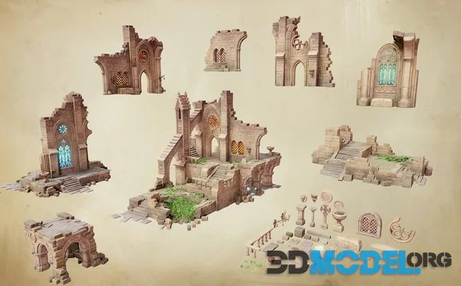 Gothic Ruins Pack (PBR)