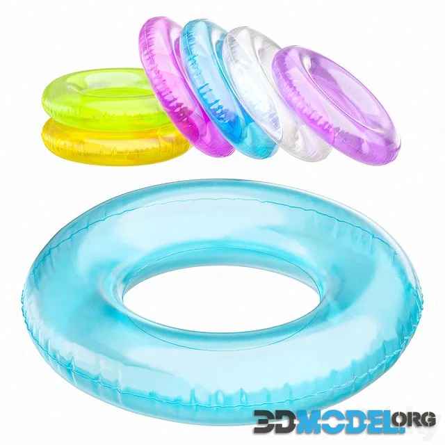 Inflatable swim ring for the pool in 7 colors