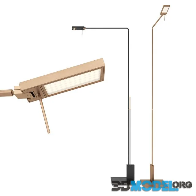 Italian Floor Lamp Viabizzuno Roy Lettura Diffusa and Spot