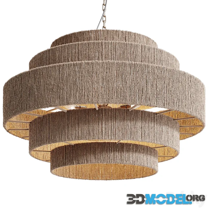 Japandi Jute Wicker Hanging Lamp