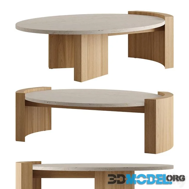 JIA OVAL Coffee Table by Atelier De Troupe