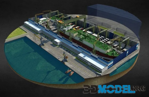 Kotlin Island. Dry Dock (PBR)