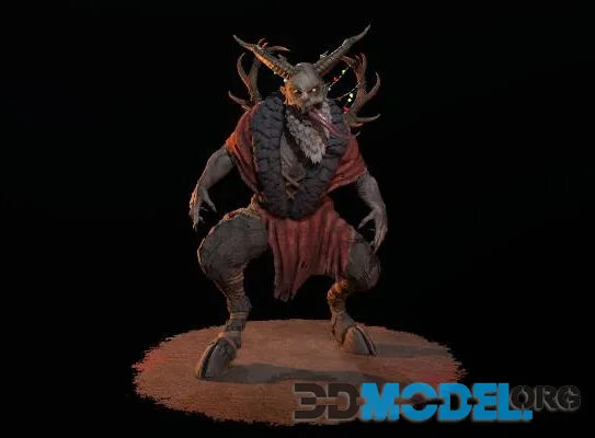Krampus   Merry Nightmares Dead By Daylight Fan Art (PBR)