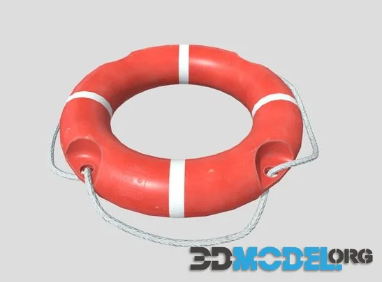 Life Preserver Tube Low Poly (PBR)