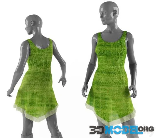 Light green dress