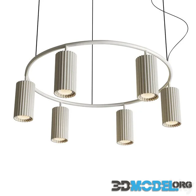 LUPS 6 Head Round Nordic Spot Chandelier
