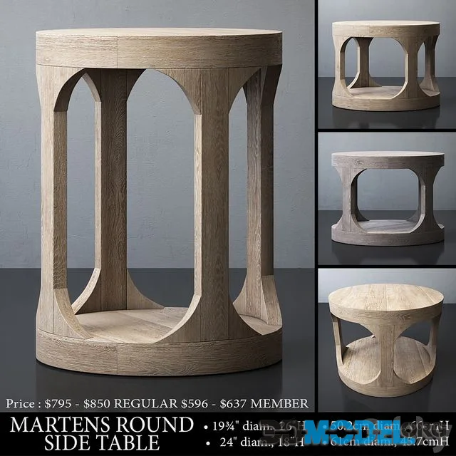 MARTENS ROUND SIDE TABLE