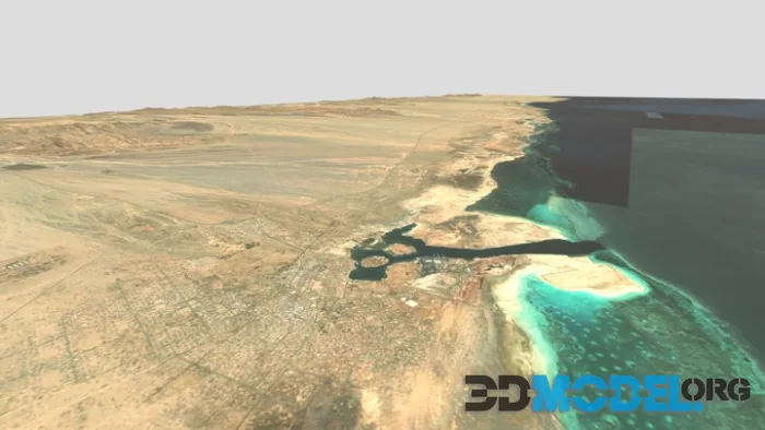 Mecca And The Red Sea Saudi Arabia N19 E37 (PBR)