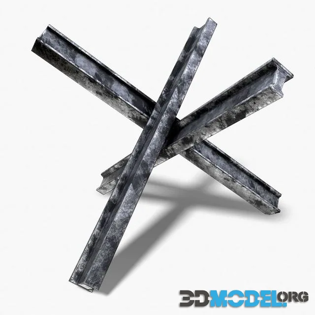 Military Barricade Low-poly (PBR)