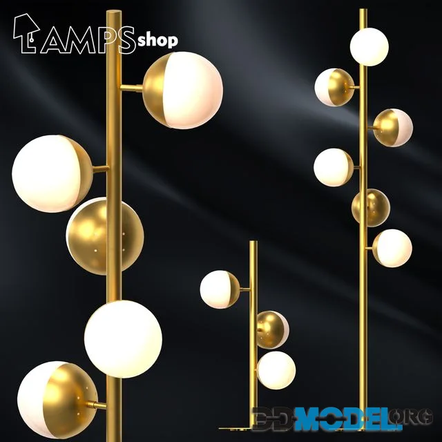 Milky Gold Trees Floor Lamps