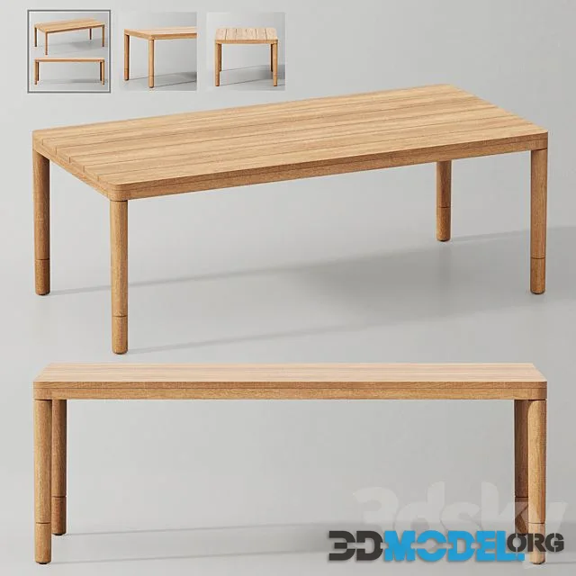 MIRAMAR TEAK DINING TABLE