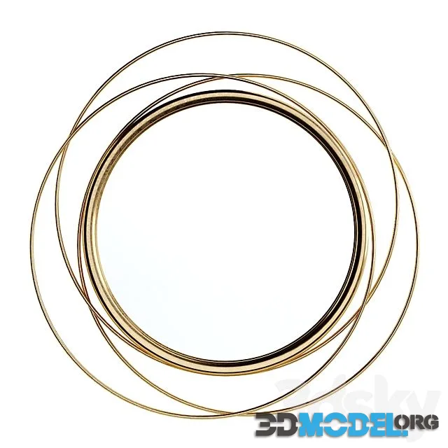Mirror Ansley Glam Distressed Accent