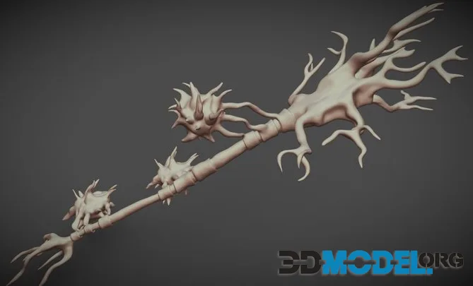 Neuron And Oligodendrocytes (3D Printing Ready) (PBR)