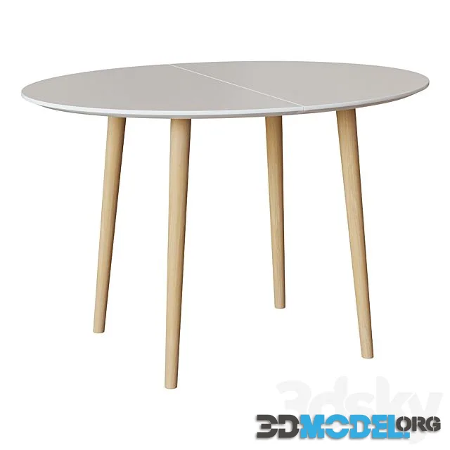 Oakland Table White Oval