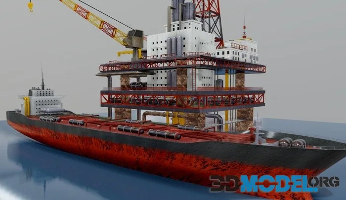 Oil Rig And Tanker (PBR)