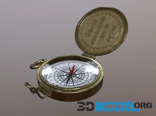 Pocket Compass Vintage (PBR)