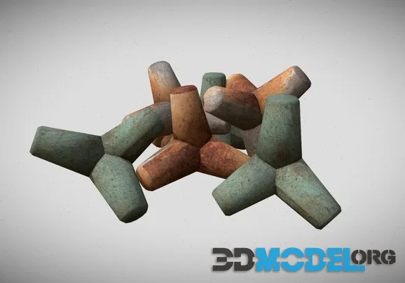 PSX Style Tetrapods (PBR)