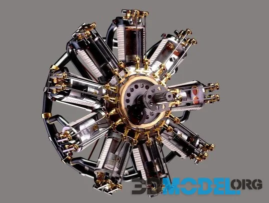 Realistic Engine   Radial Engine (PBR)