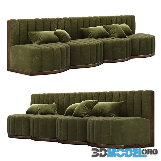 Restaurant Sofa Eichholtz Green, Modular