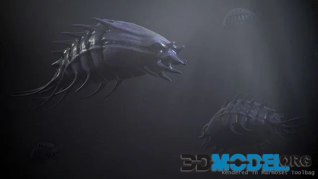 Sea creature1 Low-poly (PBR)
