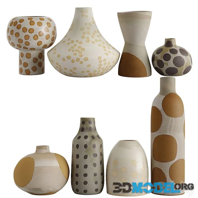 Set decorative vases