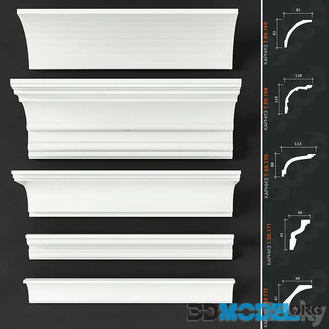 Set of cornices Europlast_9