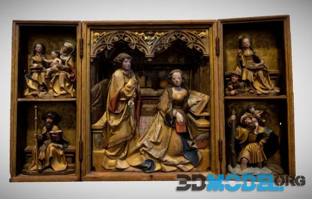Small Triptych From A Side Altar (PBR)