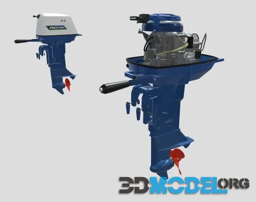 Soviet Outboard Motor Neptune 23Нептун 23 (PBR)