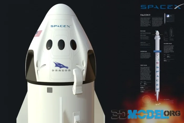 Spacex Falcon 9 (PBR)
