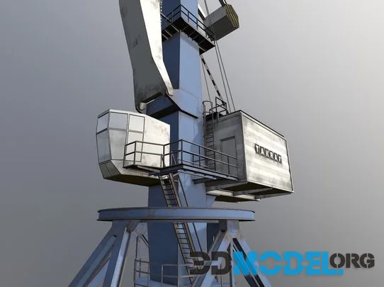 St.Petersburg Lowpoly Port Crane (PBR)