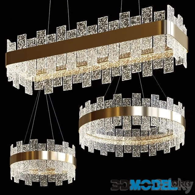 Suspended chandeliers MIRAMIS by Lampatron